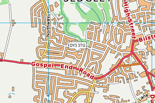DY3 3TG map - OS VectorMap District (Ordnance Survey)