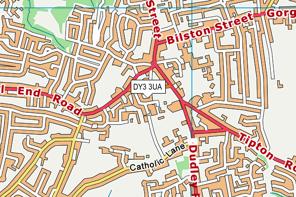 DY3 3UA map - OS VectorMap District (Ordnance Survey)