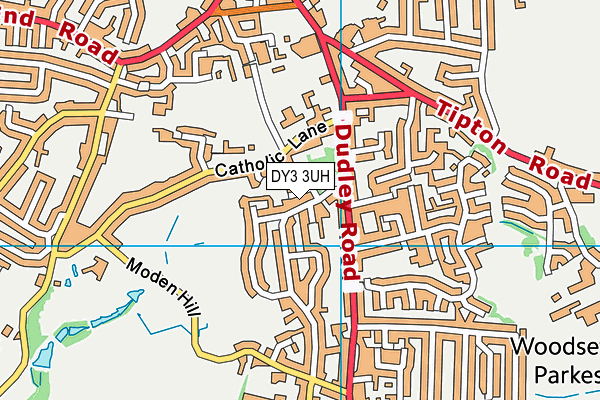 DY3 3UH map - OS VectorMap District (Ordnance Survey)