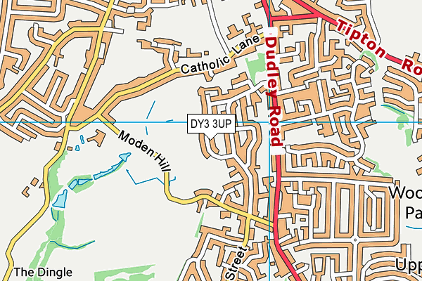 DY3 3UP map - OS VectorMap District (Ordnance Survey)