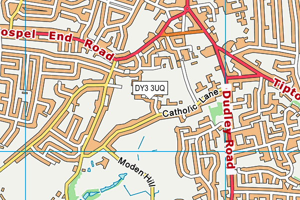 DY3 3UQ map - OS VectorMap District (Ordnance Survey)