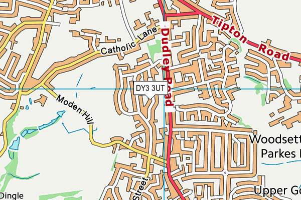 DY3 3UT map - OS VectorMap District (Ordnance Survey)