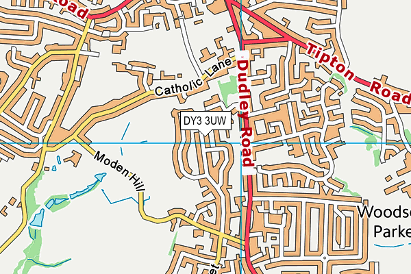 DY3 3UW map - OS VectorMap District (Ordnance Survey)