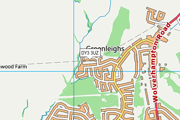DY3 3UZ map - OS VectorMap District (Ordnance Survey)