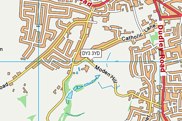 DY3 3YD map - OS VectorMap District (Ordnance Survey)