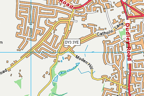 DY3 3YE map - OS VectorMap District (Ordnance Survey)