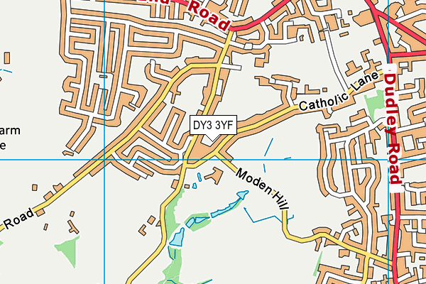 DY3 3YF map - OS VectorMap District (Ordnance Survey)