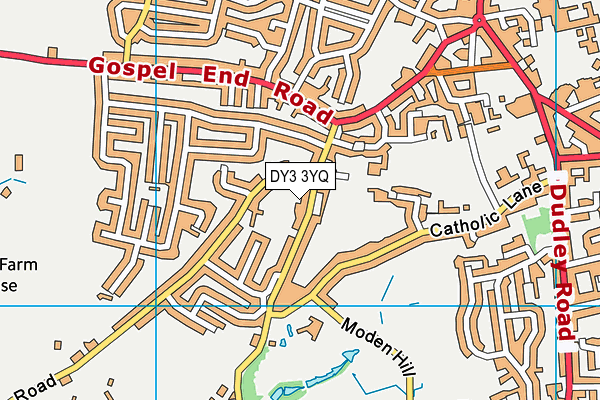 DY3 3YQ map - OS VectorMap District (Ordnance Survey)