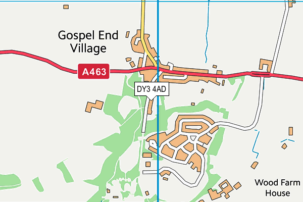 DY3 4AD map - OS VectorMap District (Ordnance Survey)