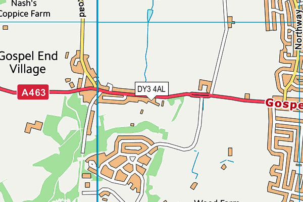 DY3 4AL map - OS VectorMap District (Ordnance Survey)