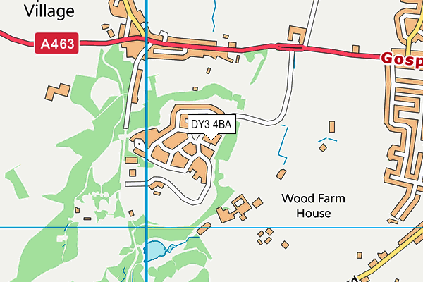 DY3 4BA map - OS VectorMap District (Ordnance Survey)