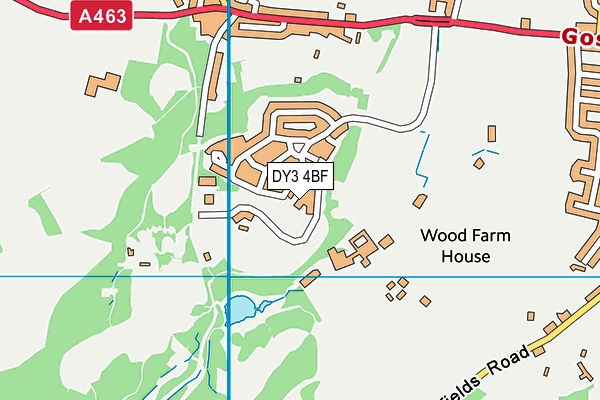 DY3 4BF map - OS VectorMap District (Ordnance Survey)