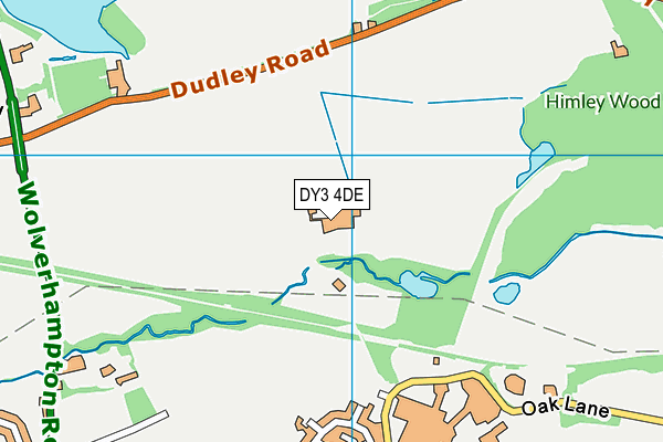 DY3 4DE map - OS VectorMap District (Ordnance Survey)
