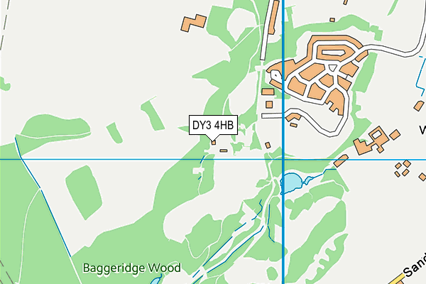 DY3 4HB map - OS VectorMap District (Ordnance Survey)