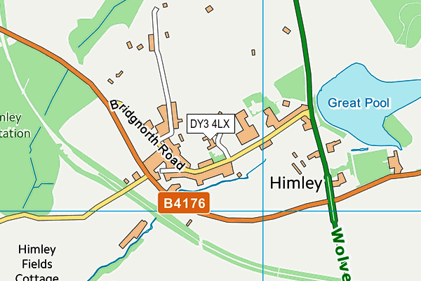 DY3 4LX map - OS VectorMap District (Ordnance Survey)