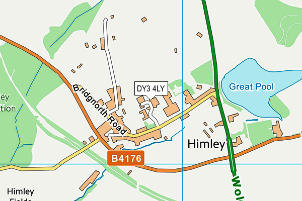 DY3 4LY map - OS VectorMap District (Ordnance Survey)