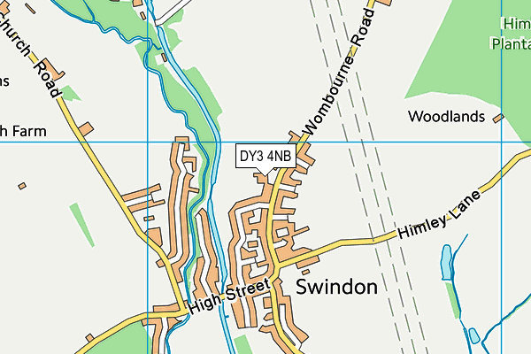 St John's C Of E (C) Primary School map (DY3 4NB) - OS VectorMap District (Ordnance Survey)