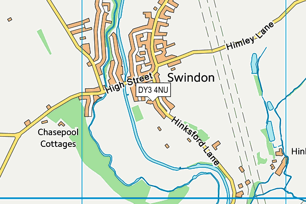 Swindon Playing Fields map (DY3 4NU) - OS VectorMap District (Ordnance Survey)
