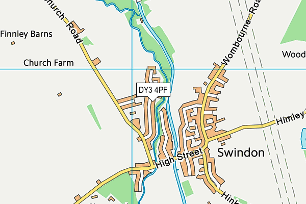 DY3 4PF map - OS VectorMap District (Ordnance Survey)
