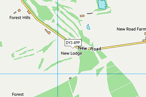 Half Penny Green Golf Club map (DY3 4PP) - OS VectorMap District (Ordnance Survey)