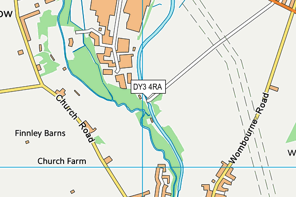 DY3 4RA map - OS VectorMap District (Ordnance Survey)