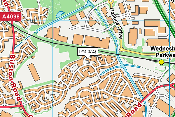 DY4 0AQ map - OS VectorMap District (Ordnance Survey)