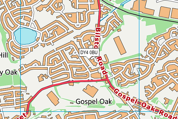 DY4 0BU map - OS VectorMap District (Ordnance Survey)