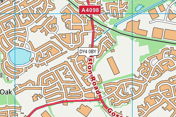 DY4 0BY map - OS VectorMap District (Ordnance Survey)