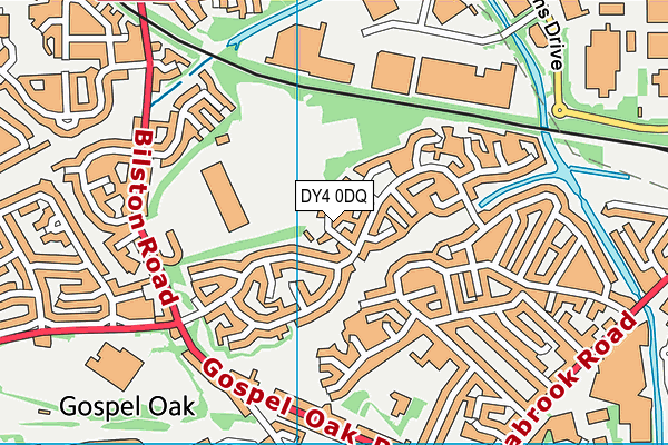 DY4 0DQ map - OS VectorMap District (Ordnance Survey)