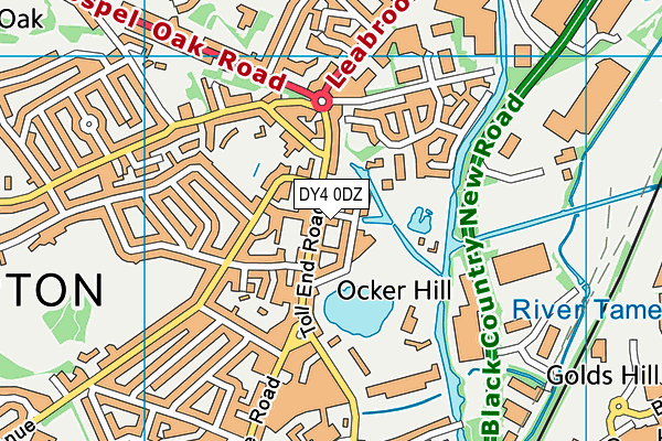 DY4 0DZ map - OS VectorMap District (Ordnance Survey)