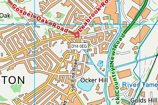 DY4 0EG map - OS VectorMap District (Ordnance Survey)