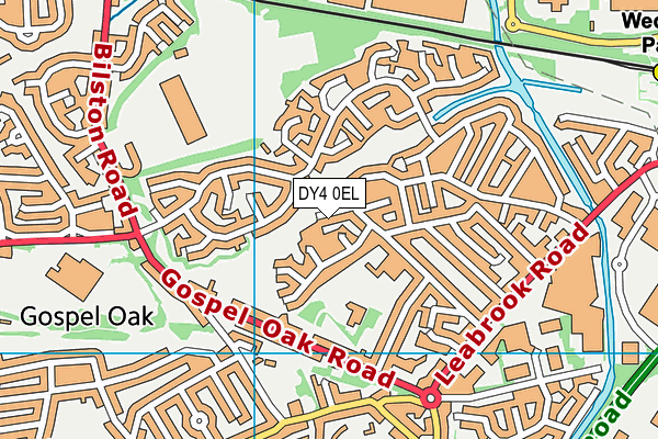 DY4 0EL map - OS VectorMap District (Ordnance Survey)