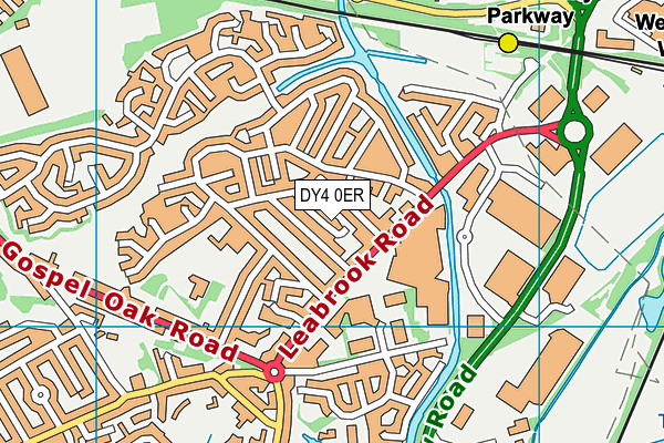 DY4 0ER map - OS VectorMap District (Ordnance Survey)