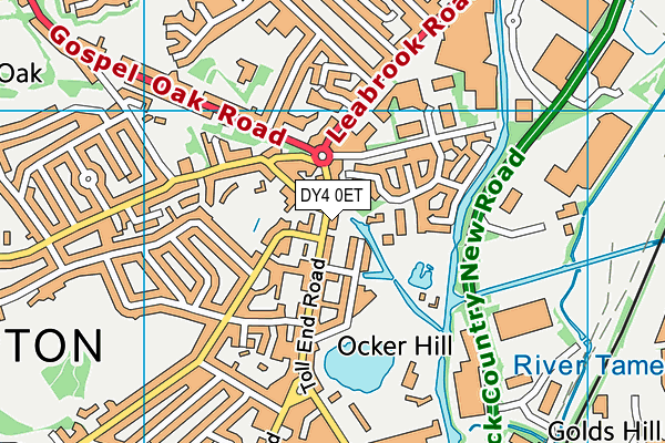 DY4 0ET map - OS VectorMap District (Ordnance Survey)