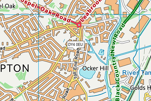 DY4 0EU map - OS VectorMap District (Ordnance Survey)