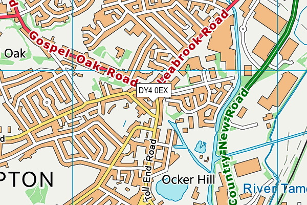 DY4 0EX map - OS VectorMap District (Ordnance Survey)