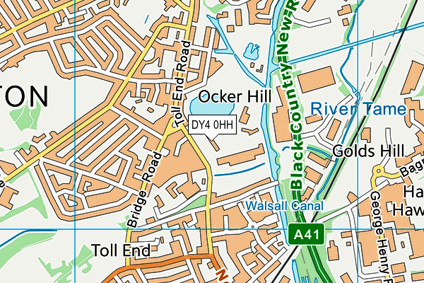DY4 0HH map - OS VectorMap District (Ordnance Survey)