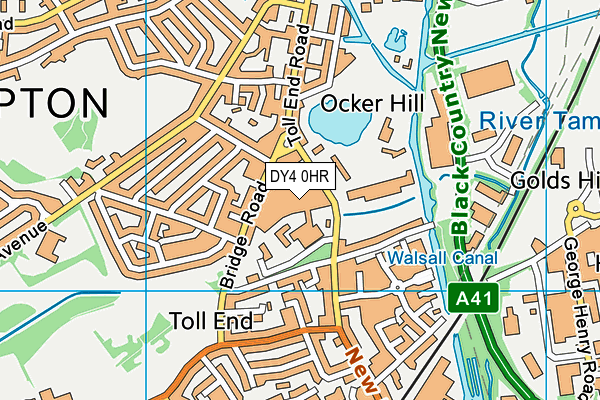DY4 0HR map - OS VectorMap District (Ordnance Survey)