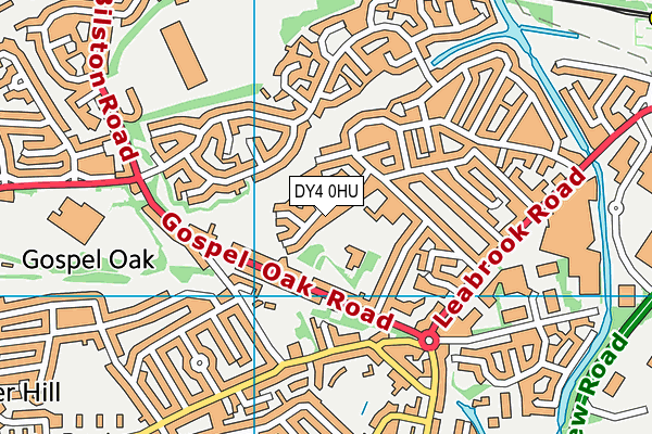DY4 0HU map - OS VectorMap District (Ordnance Survey)