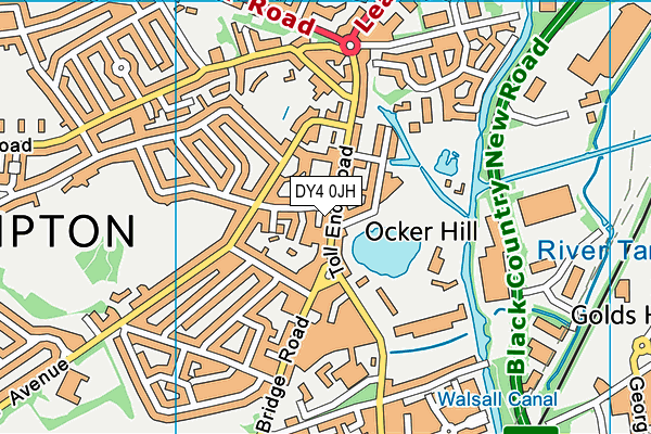 DY4 0JH map - OS VectorMap District (Ordnance Survey)