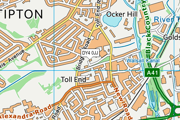 DY4 0JJ map - OS VectorMap District (Ordnance Survey)