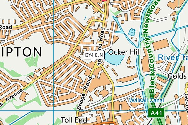 DY4 0JN map - OS VectorMap District (Ordnance Survey)