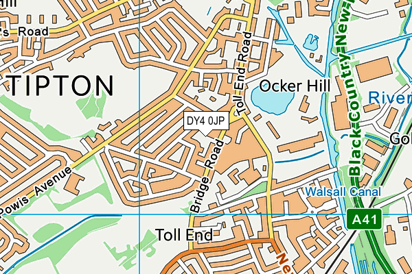 DY4 0JP map - OS VectorMap District (Ordnance Survey)
