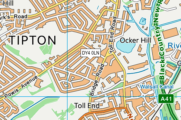 DY4 0LN map - OS VectorMap District (Ordnance Survey)