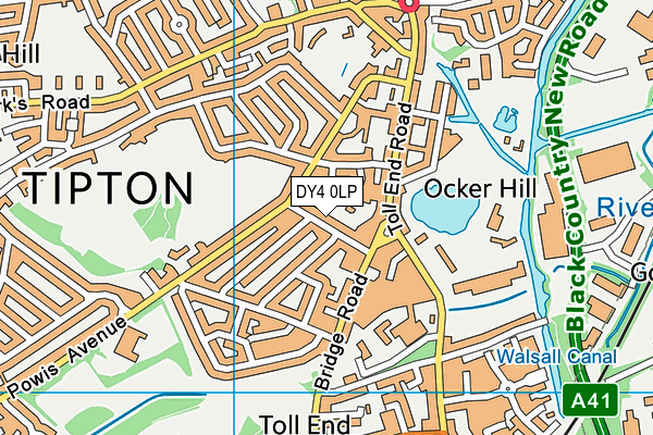 DY4 0LP map - OS VectorMap District (Ordnance Survey)