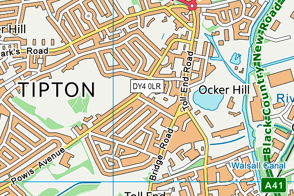 DY4 0LR map - OS VectorMap District (Ordnance Survey)