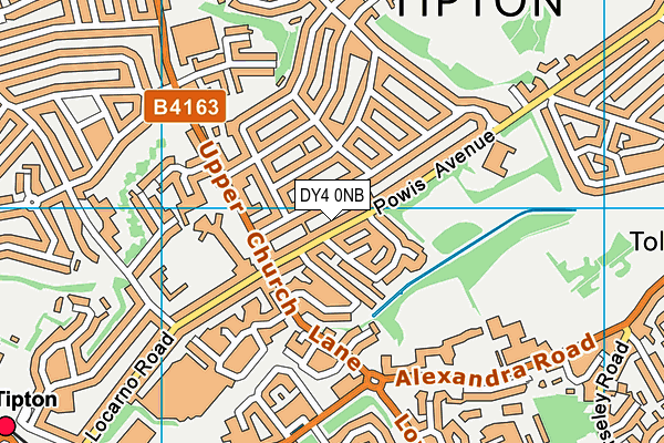 DY4 0NB map - OS VectorMap District (Ordnance Survey)
