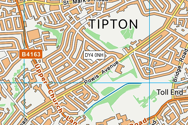 DY4 0NH map - OS VectorMap District (Ordnance Survey)