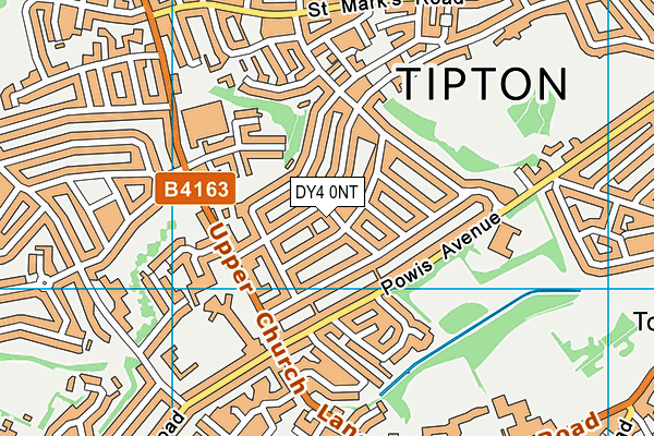 DY4 0NT map - OS VectorMap District (Ordnance Survey)