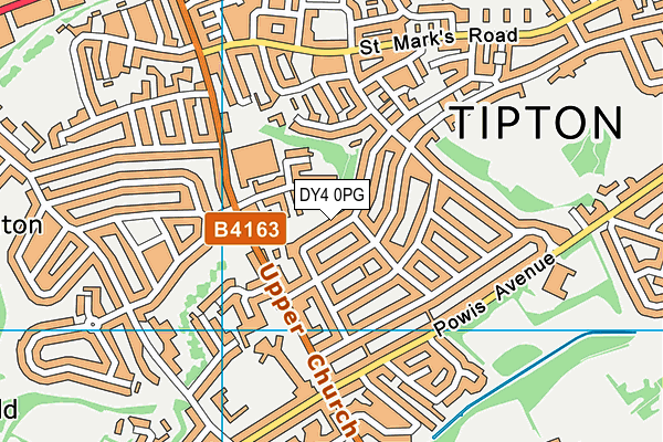 DY4 0PG map - OS VectorMap District (Ordnance Survey)